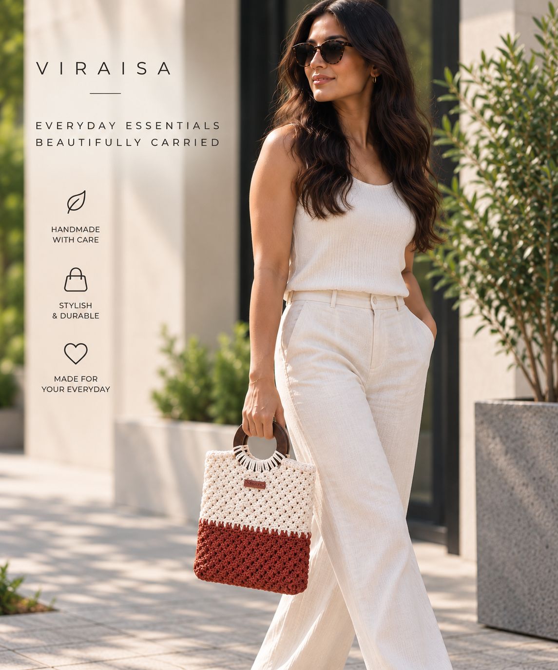 Amber Loom Macrame Bag — handcrafted cotton macrame
